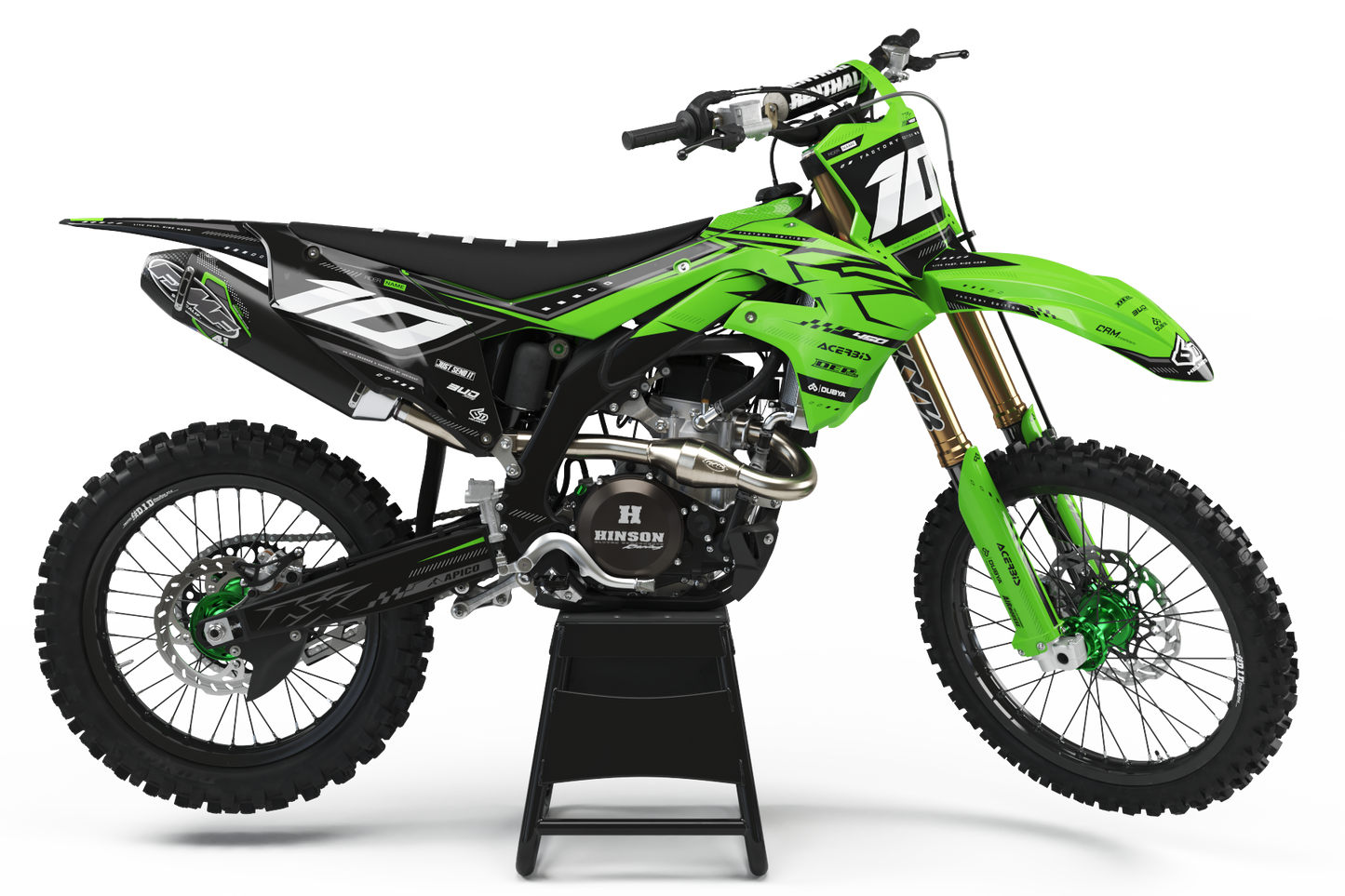 Kawasaki Jakarta Graphics Kit - KX65 KX85 KLX110 KX125 KX250 KX250F KX450F