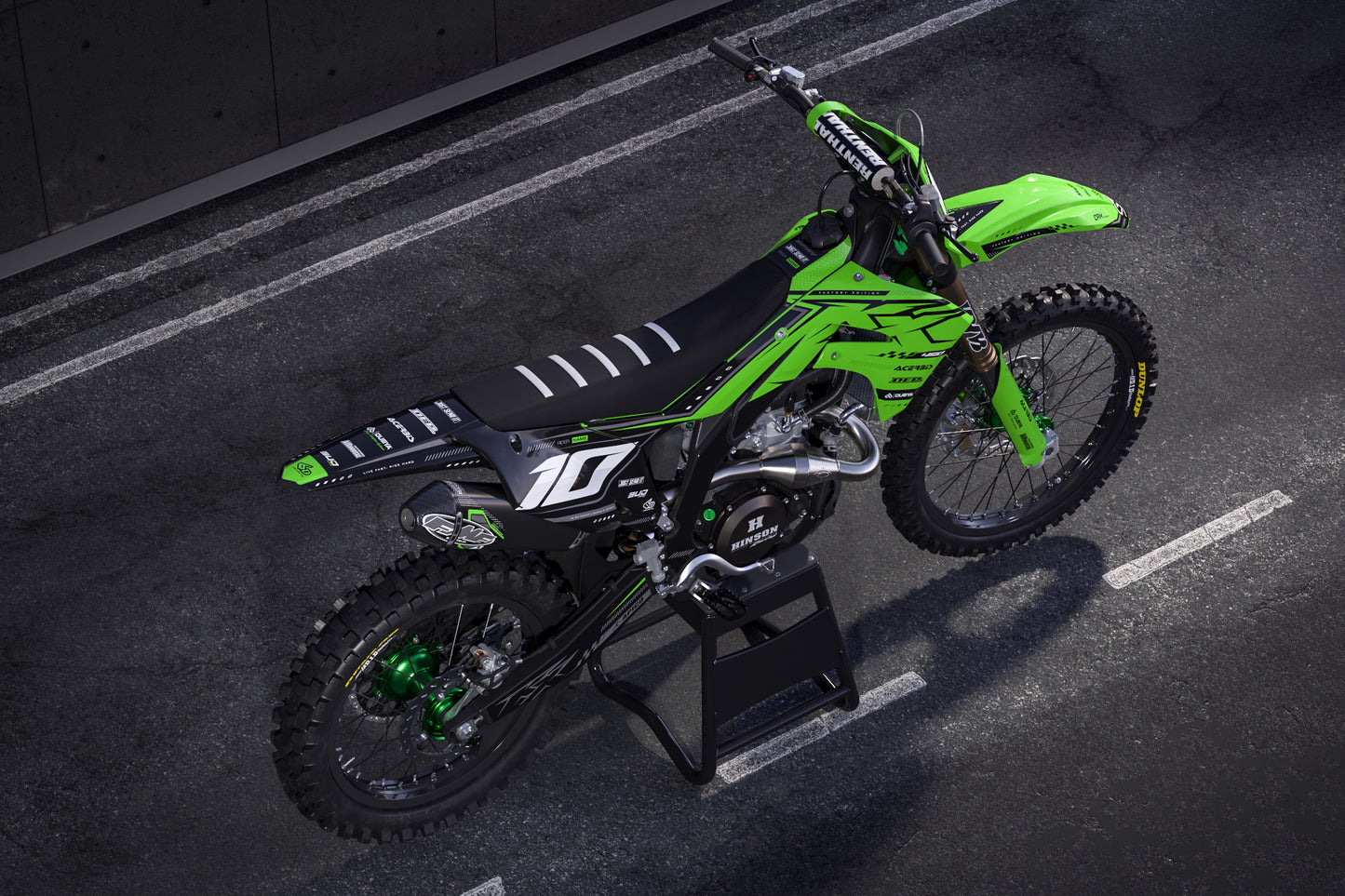 Kawasaki Jakarta Graphics Kit - KX65 KX85 KLX110 KX125 KX250 KX250F KX450F