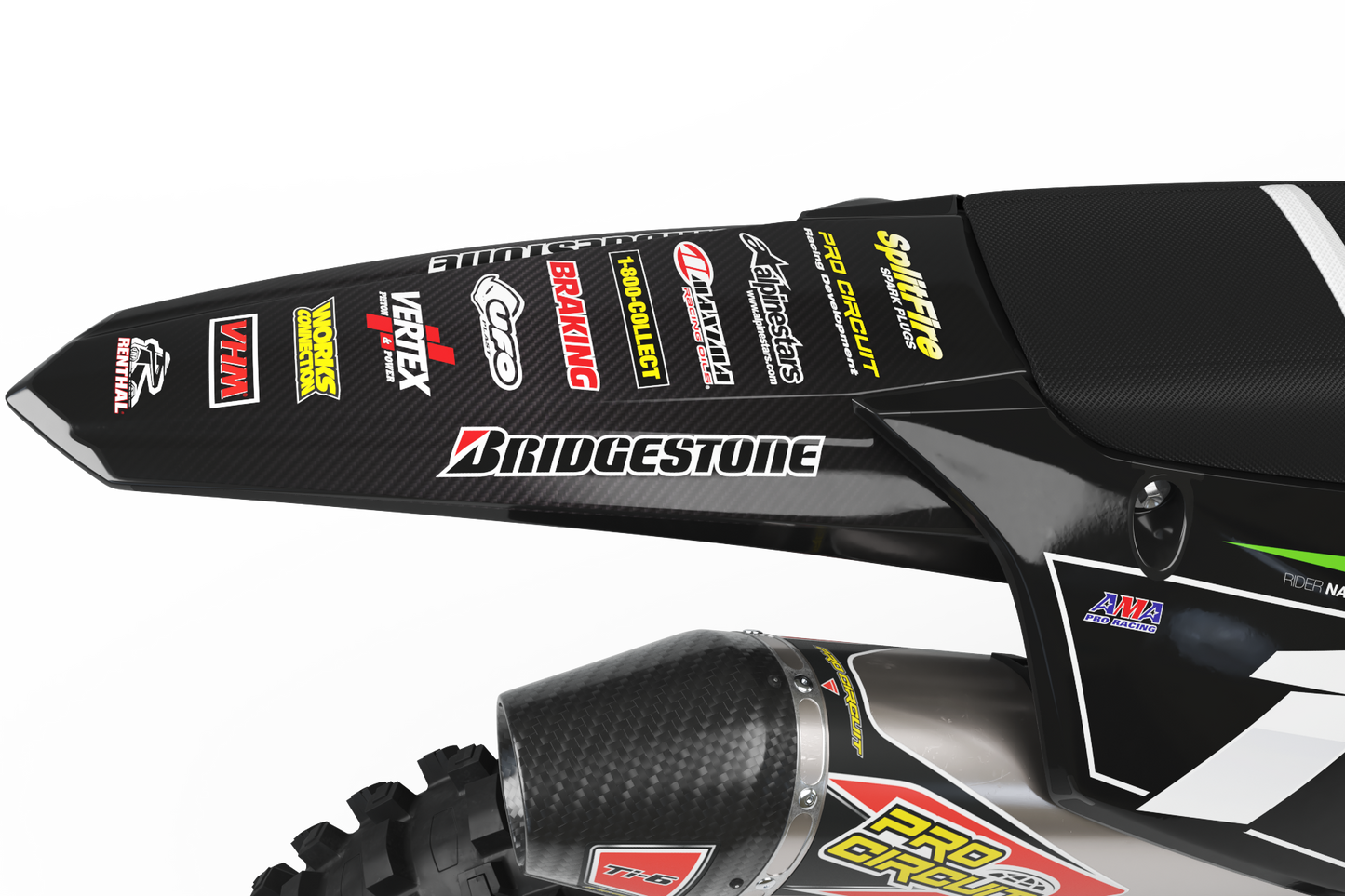 Kawasaki Lancaster Graphics Kit - KX65 KX85 KLX110 KX125 KX250 KX250F KX450F