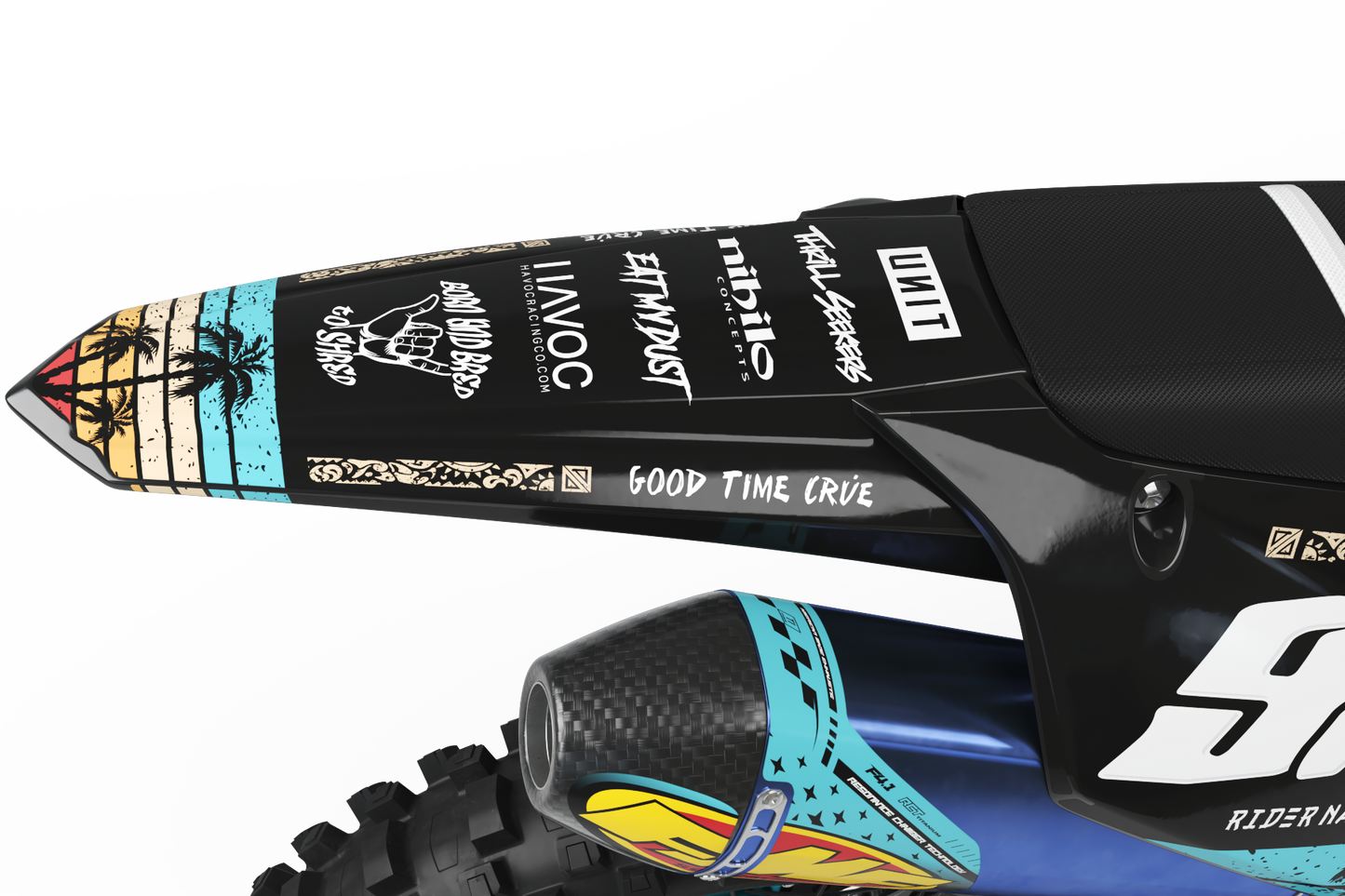 Kawasaki Malibu Graphics Kit - KX65 KX85 KLX110 KX125 KX250 KX250F KX450F