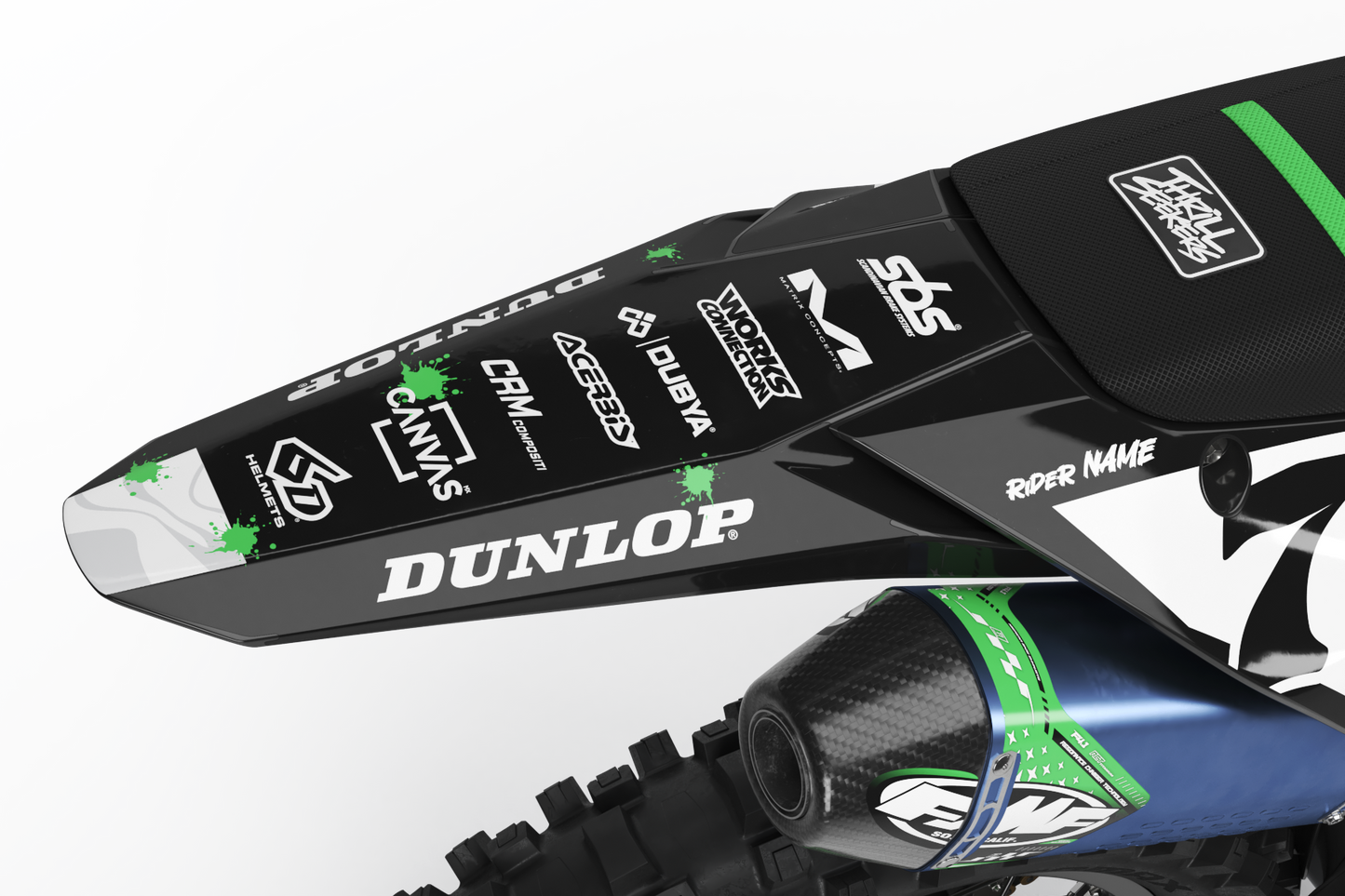Kawasaki Minneapolis Graphics Kit - KX65 KX85 KLX110 KX125 KX250 KX250F KX450F