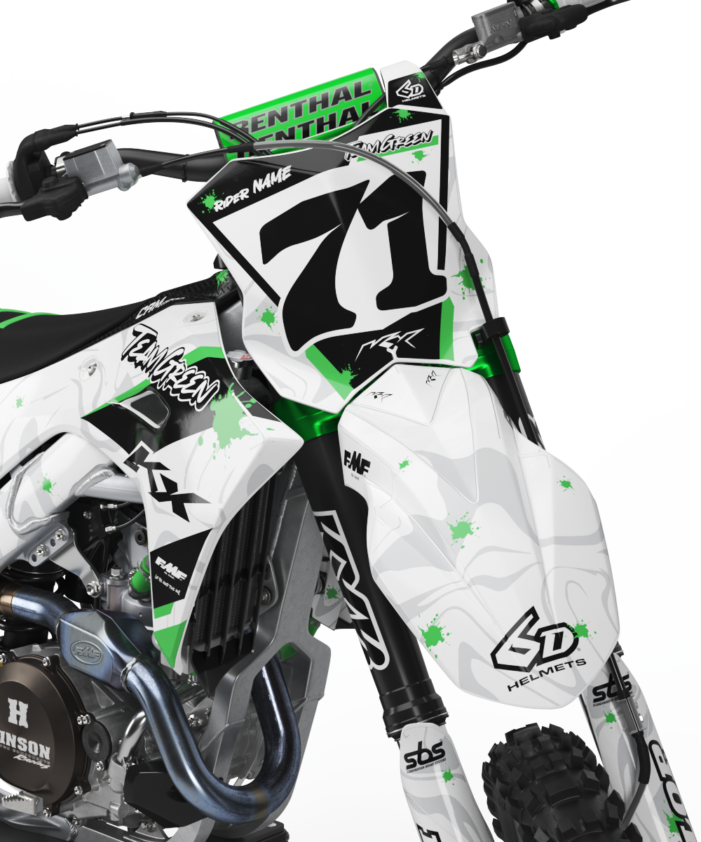 Kawasaki Minneapolis Graphics Kit - KX65 KX85 KLX110 KX125 KX250 KX250F KX450F
