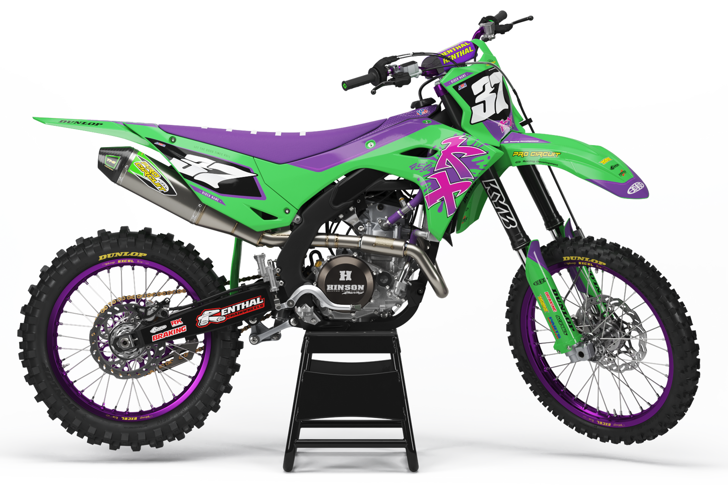 Kawasaki Shozo Graphics Kit - KX65 KX85 KLX110 KX125 KX250 KX250F KX450F