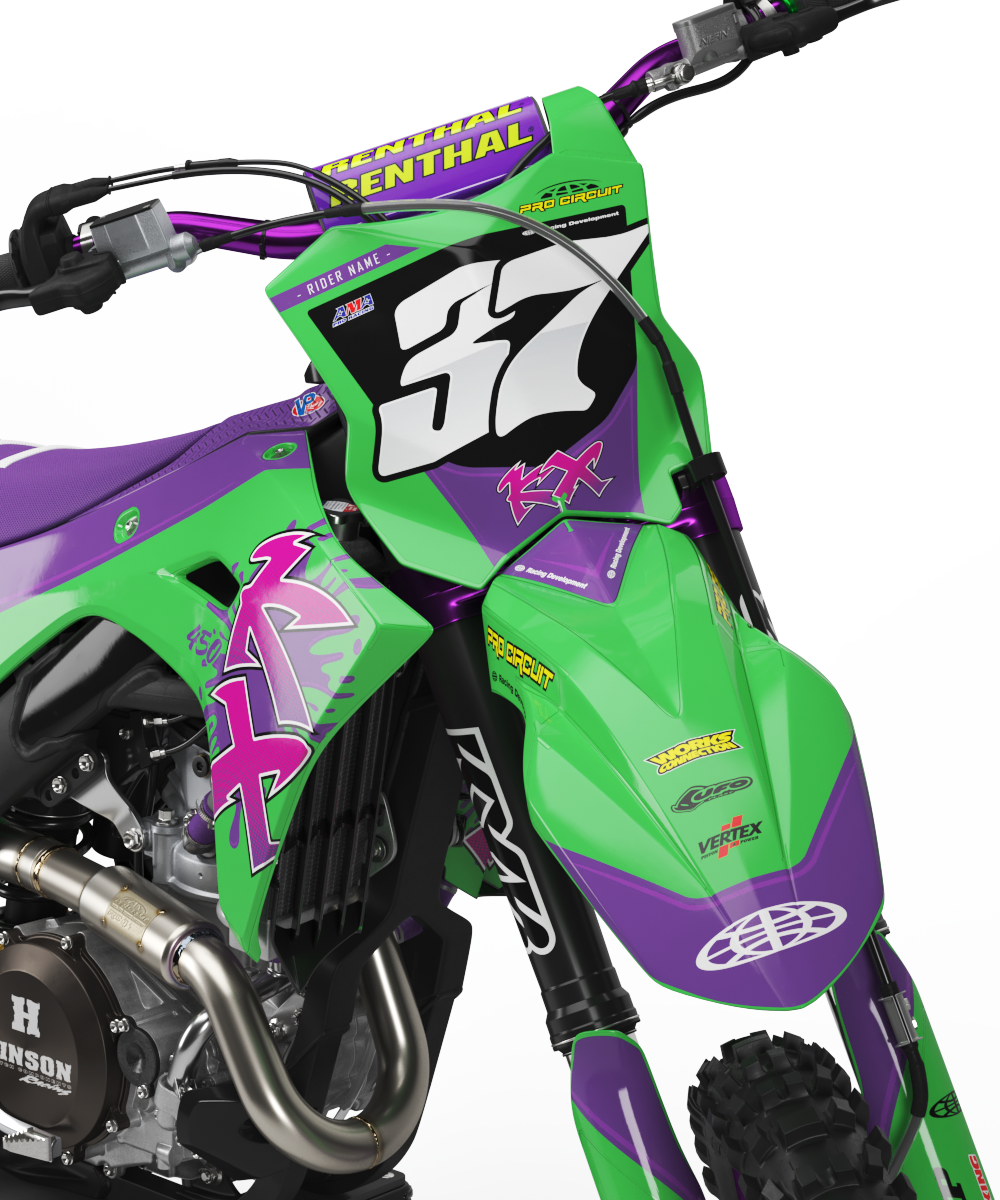 Kawasaki Shozo Graphics Kit - KX65 KX85 KLX110 KX125 KX250 KX250F KX450F
