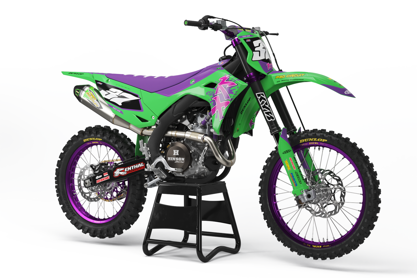 Kawasaki Shozo Graphics Kit - KX65 KX85 KLX110 KX125 KX250 KX250F KX450F