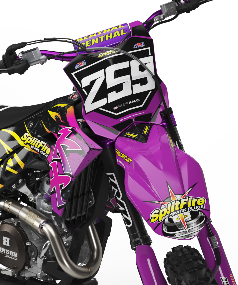 Kawasaki Tsukiji Graphics Kit - KX65 KX85 KLX110 KX125 KX250 KX250F KX450F