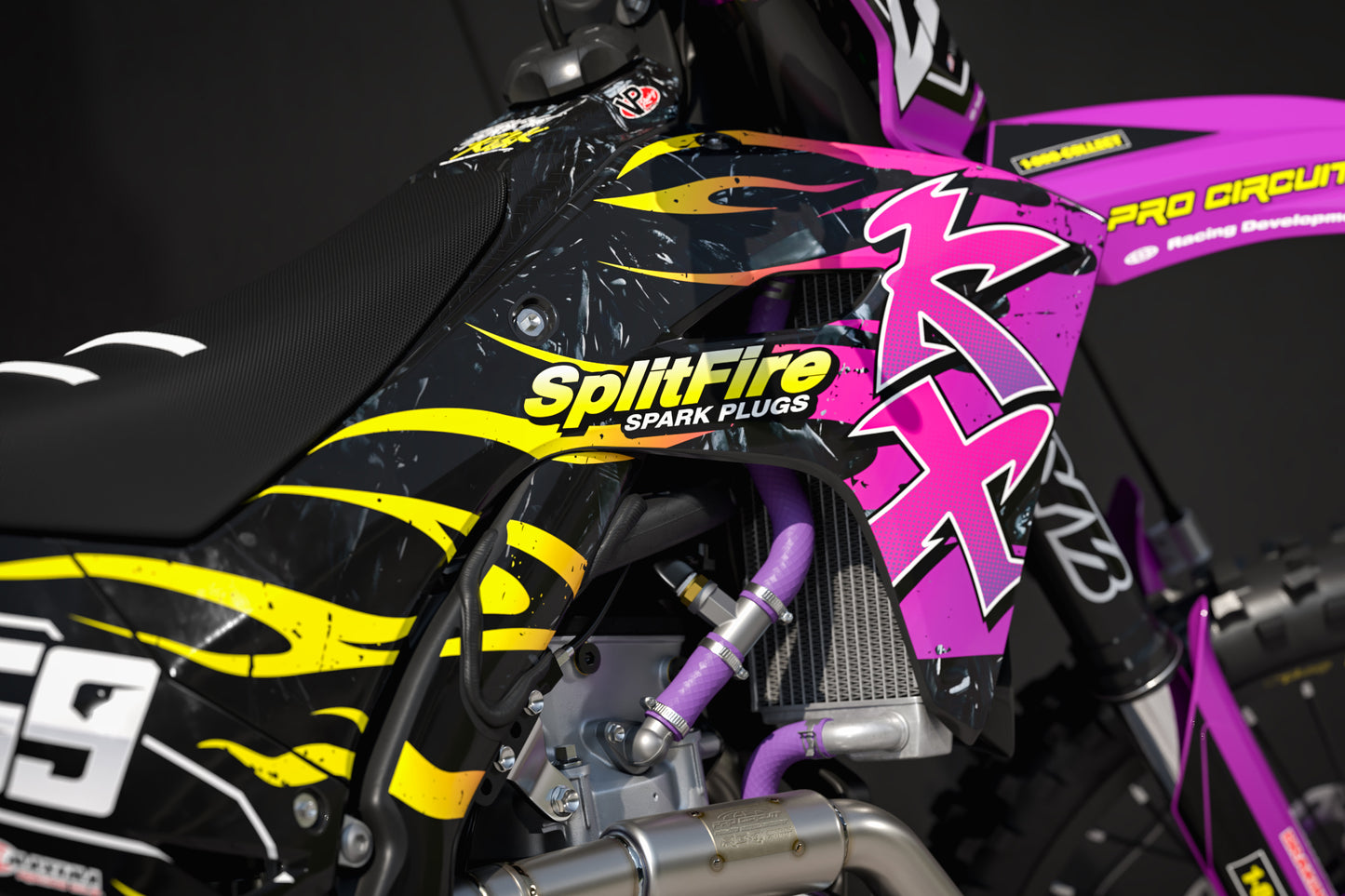 Kawasaki Tsukiji Graphics Kit - KX65 KX85 KLX110 KX125 KX250 KX250F KX450F