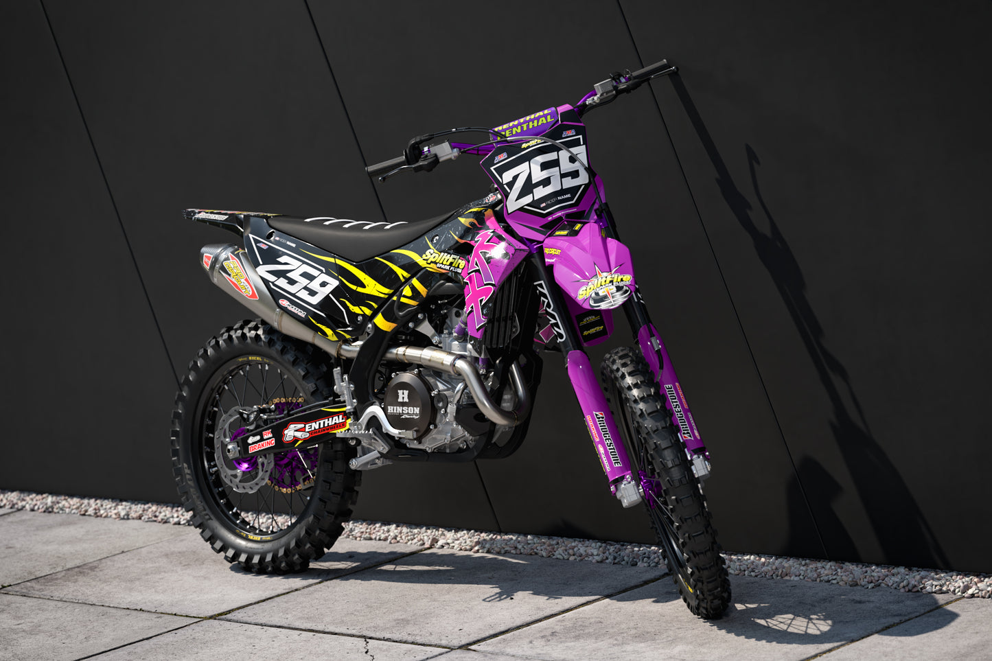 Kawasaki Tsukiji Graphics Kit - KX65 KX85 KLX110 KX125 KX250 KX250F KX450F