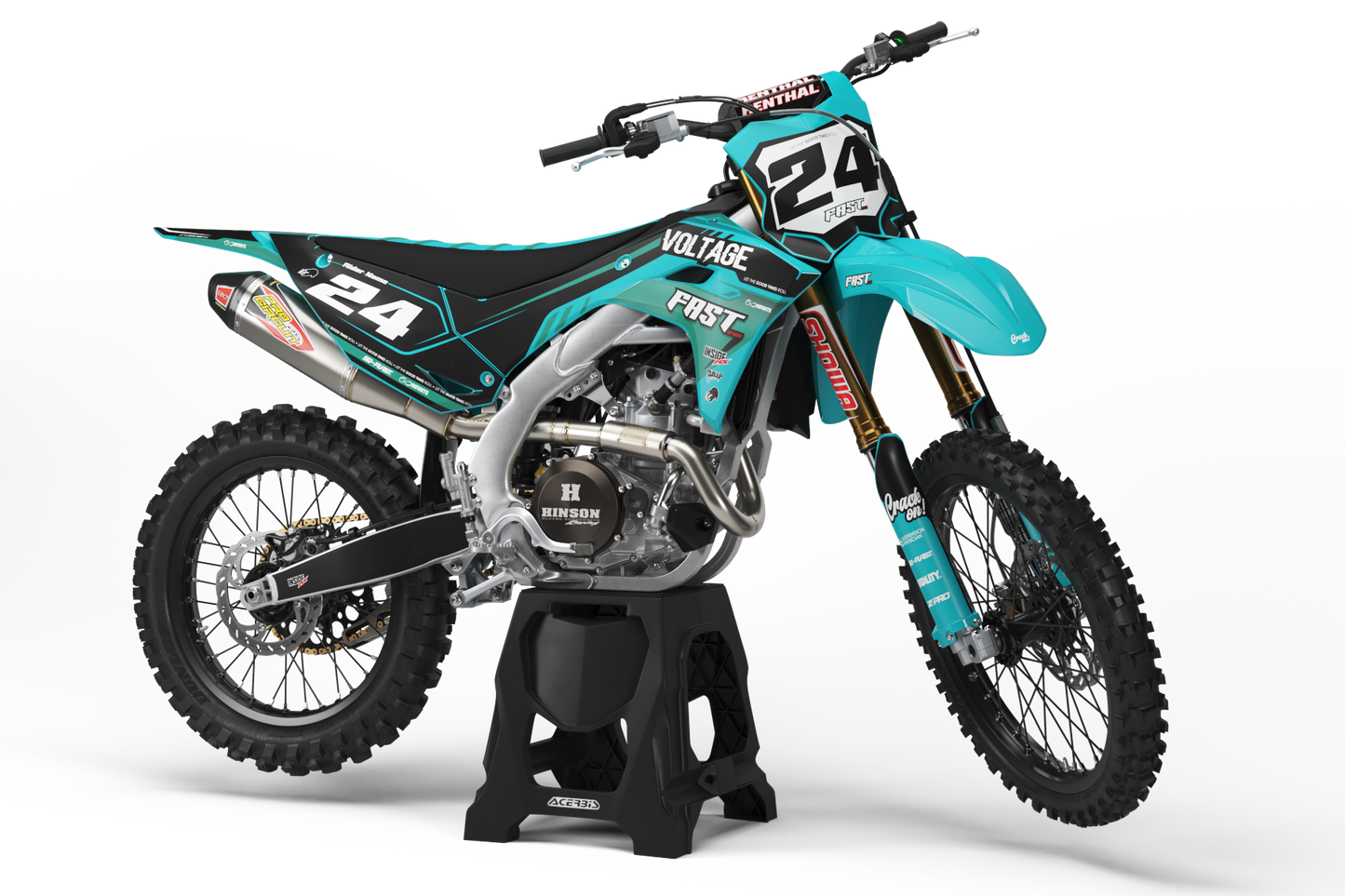 Kawasaki Voltage Graphics Kit - KX65 KX85 KLX110 KX125 KX250 KX250F KX450F