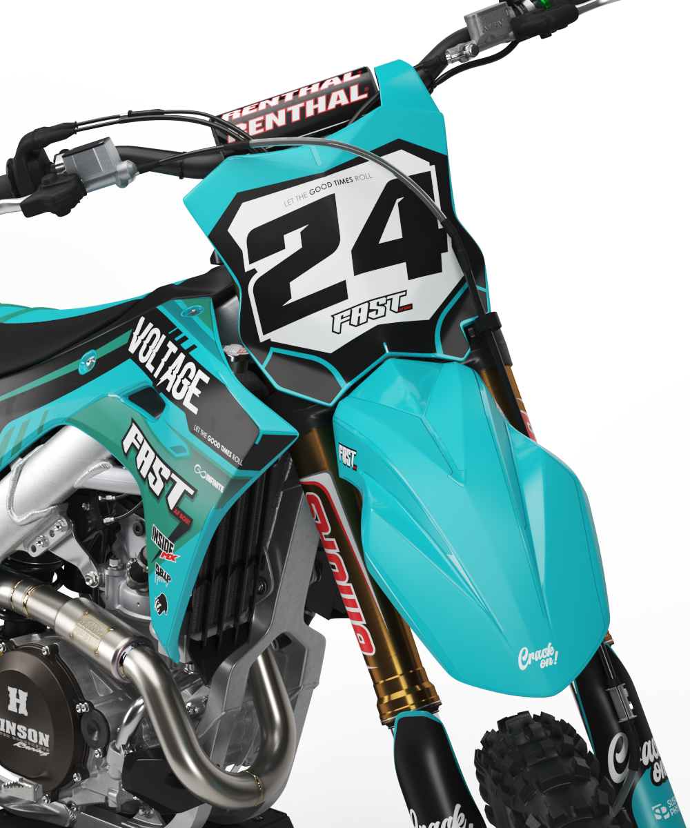 Kawasaki Voltage Graphics Kit - KX65 KX85 KLX110 KX125 KX250 KX250F KX450F