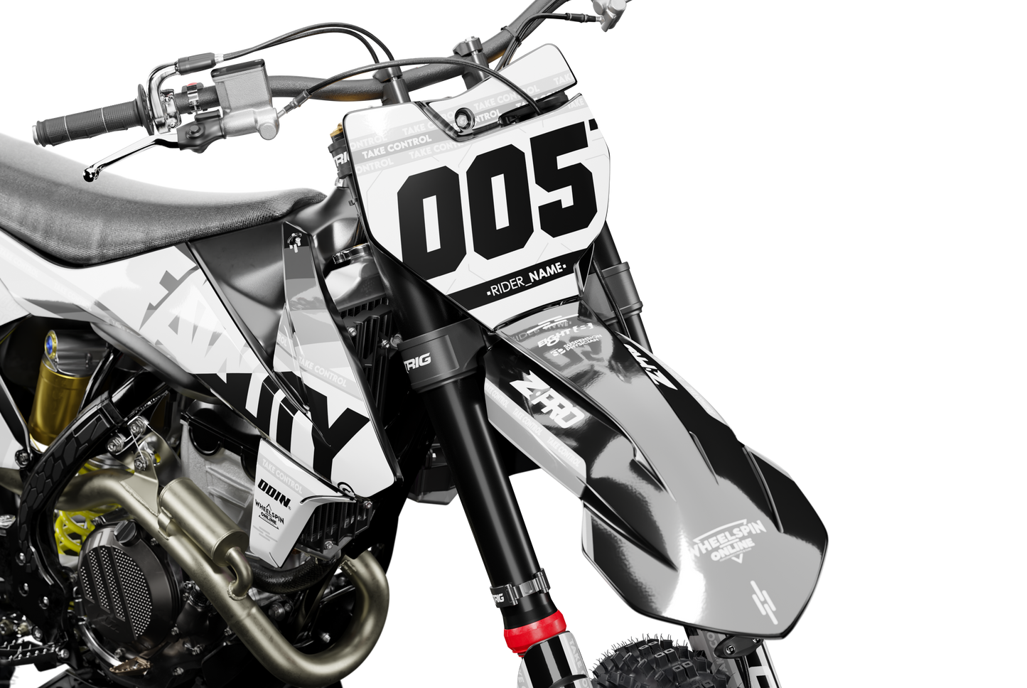 KTM Noir Graphics Kit - SX50 SX65 SX85 SX SXF EXC XC EXCF Six Days 125+