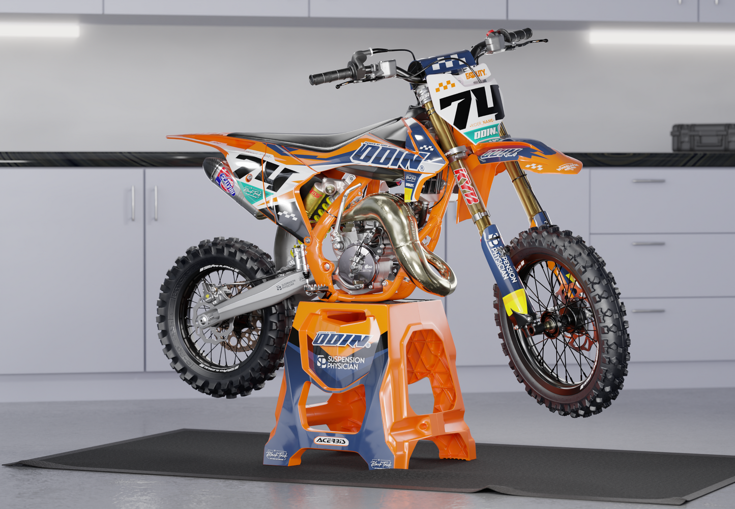 KTM Odin Graphics Kit - SX50 SX65 SX85 SX SXF EXC XC EXCF Six Days 125+