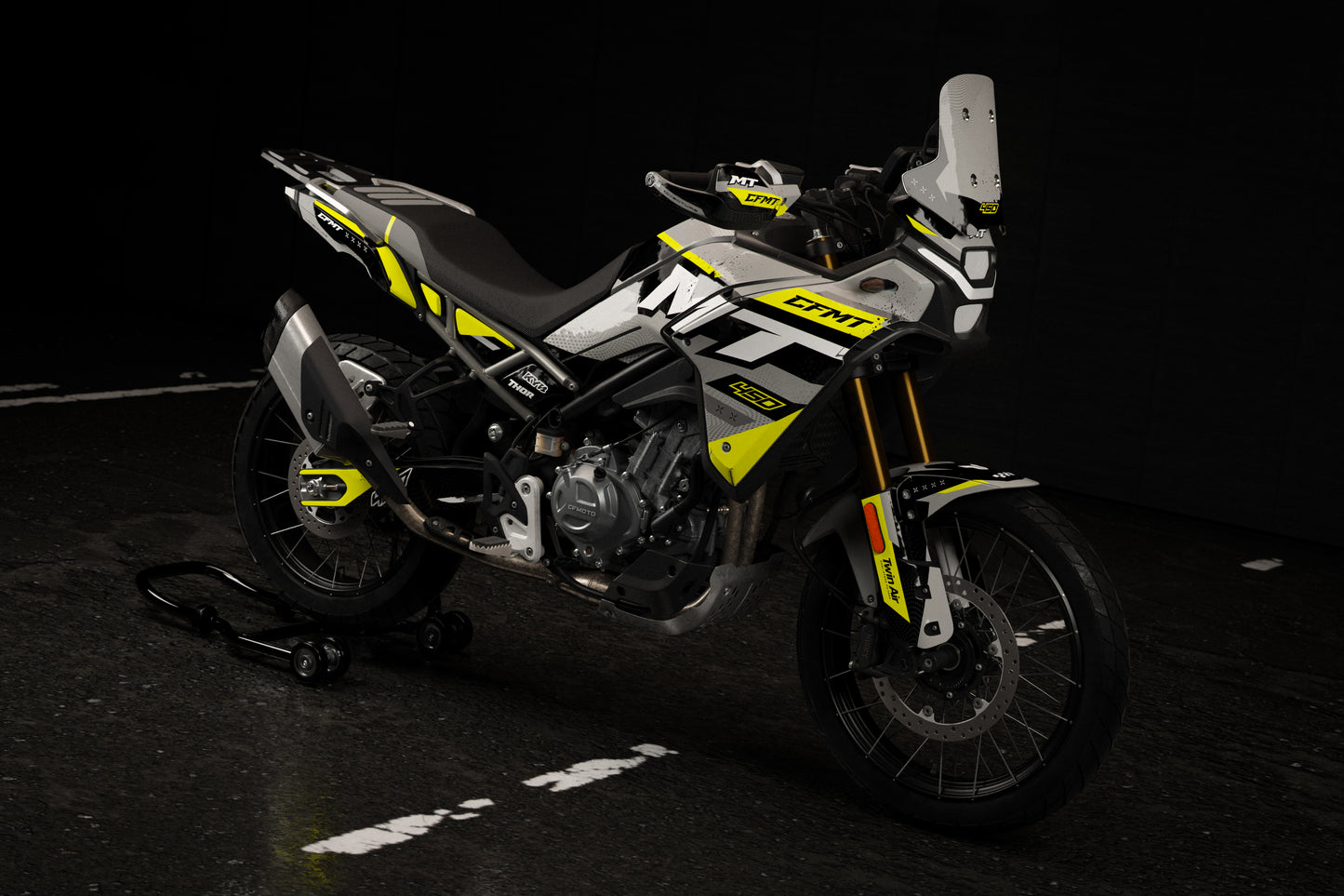 CF Moto 450 MT 2024-2025 Apodaca Graphics Kit