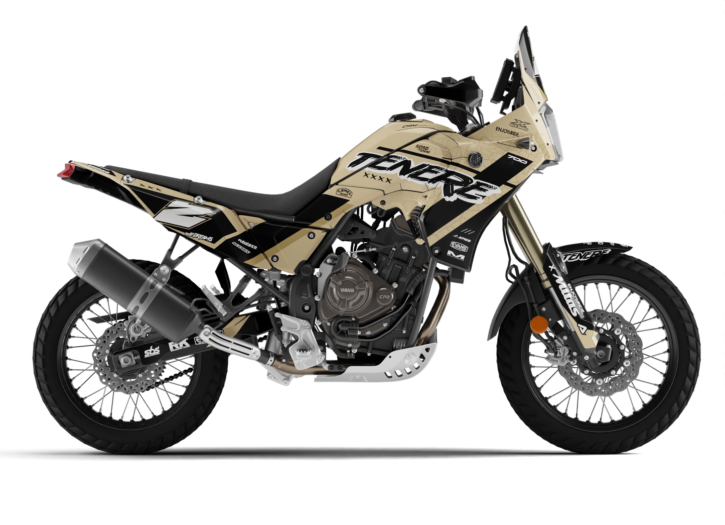 Dakar Graphics Kit - Fits 2025 Yamaha Tenere 700