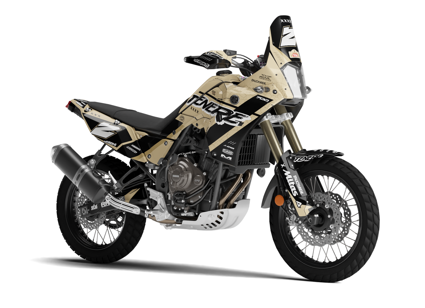 Dakar Graphics Kit - Fits 2025 Yamaha Tenere 700