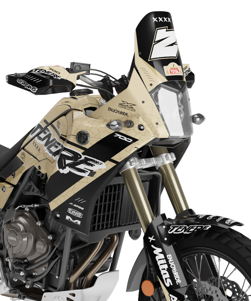 Dakar Graphics Kit - Fits 2025 Yamaha Tenere 700