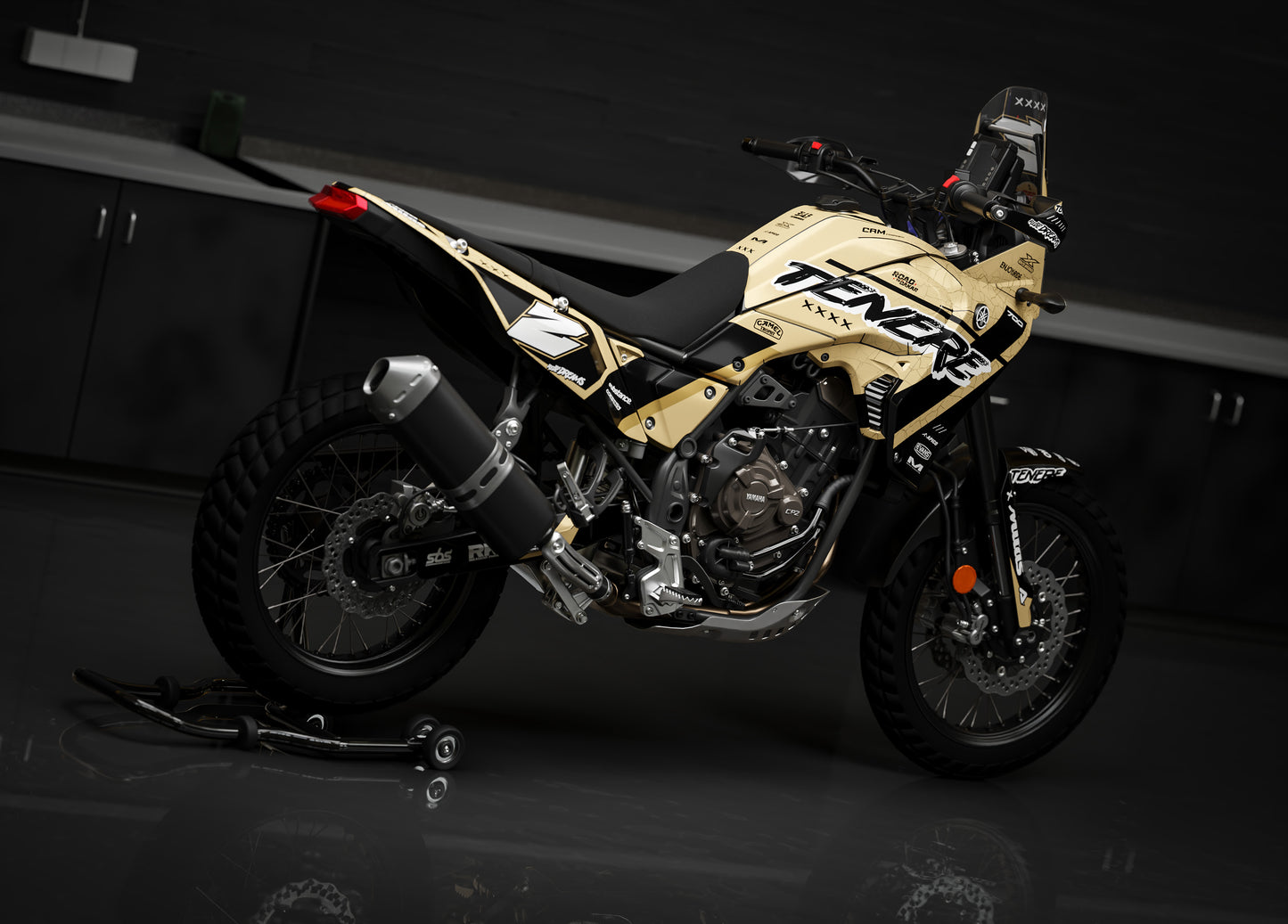 Dakar Graphics Kit - Fits 2025 Yamaha Tenere 700