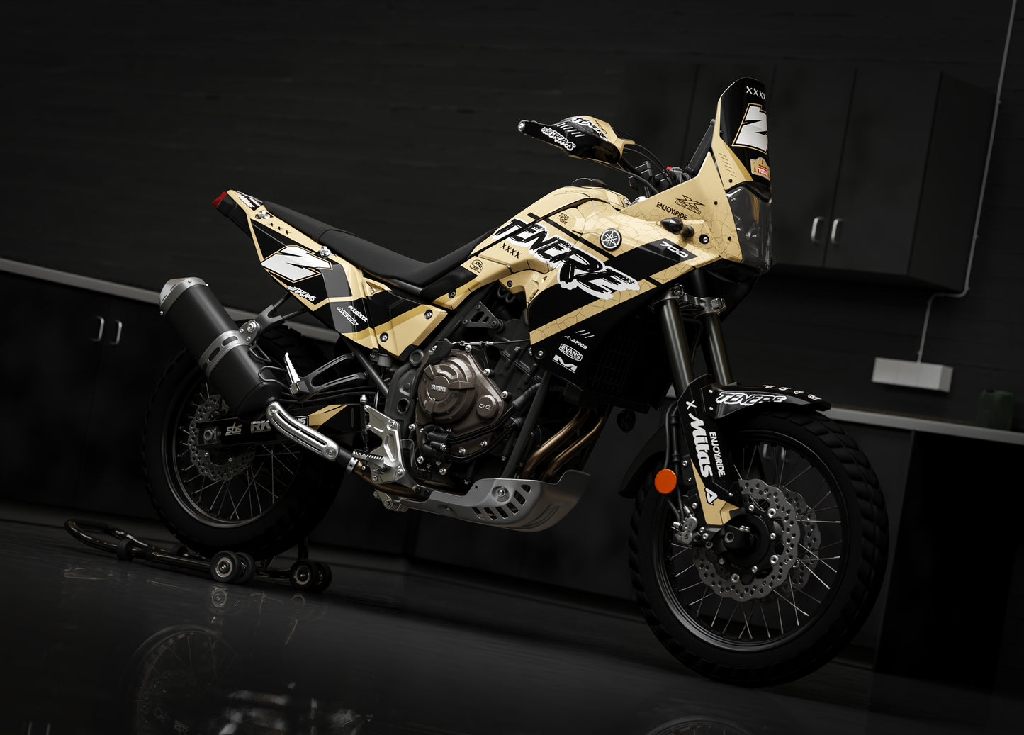 Dakar Graphics Kit - Fits 2025 Yamaha Tenere 700