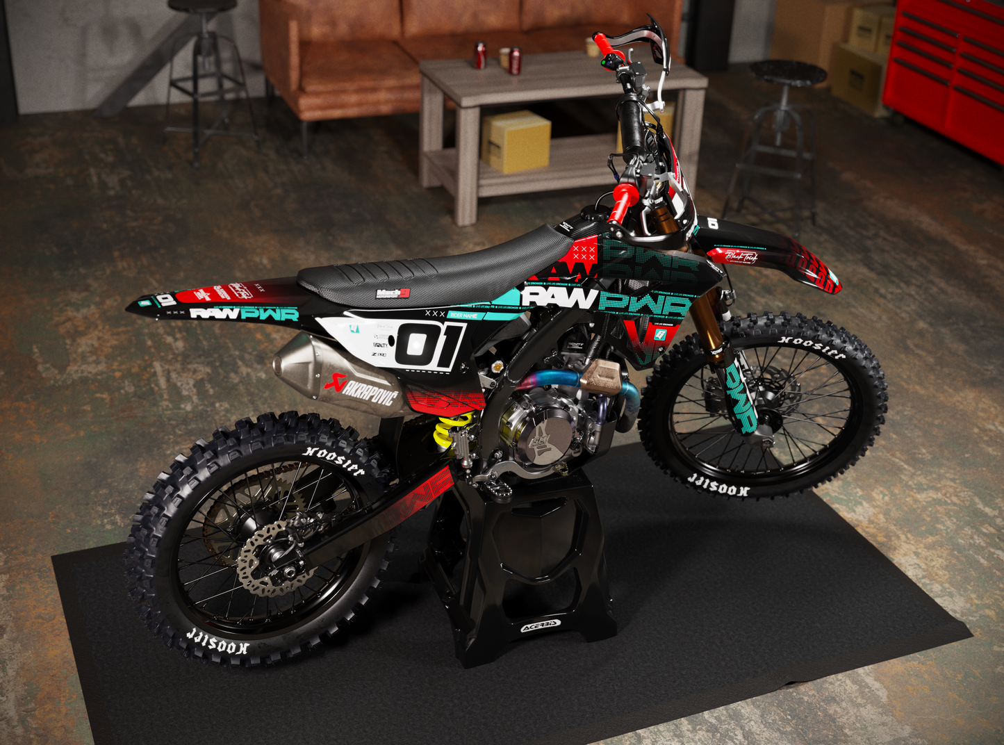 Honda RAWPWR Graphics Kit - CRF50 CRF110 CR125 CR250 CRF250r CRF450r CRF450RL CRF450RX CRF300L