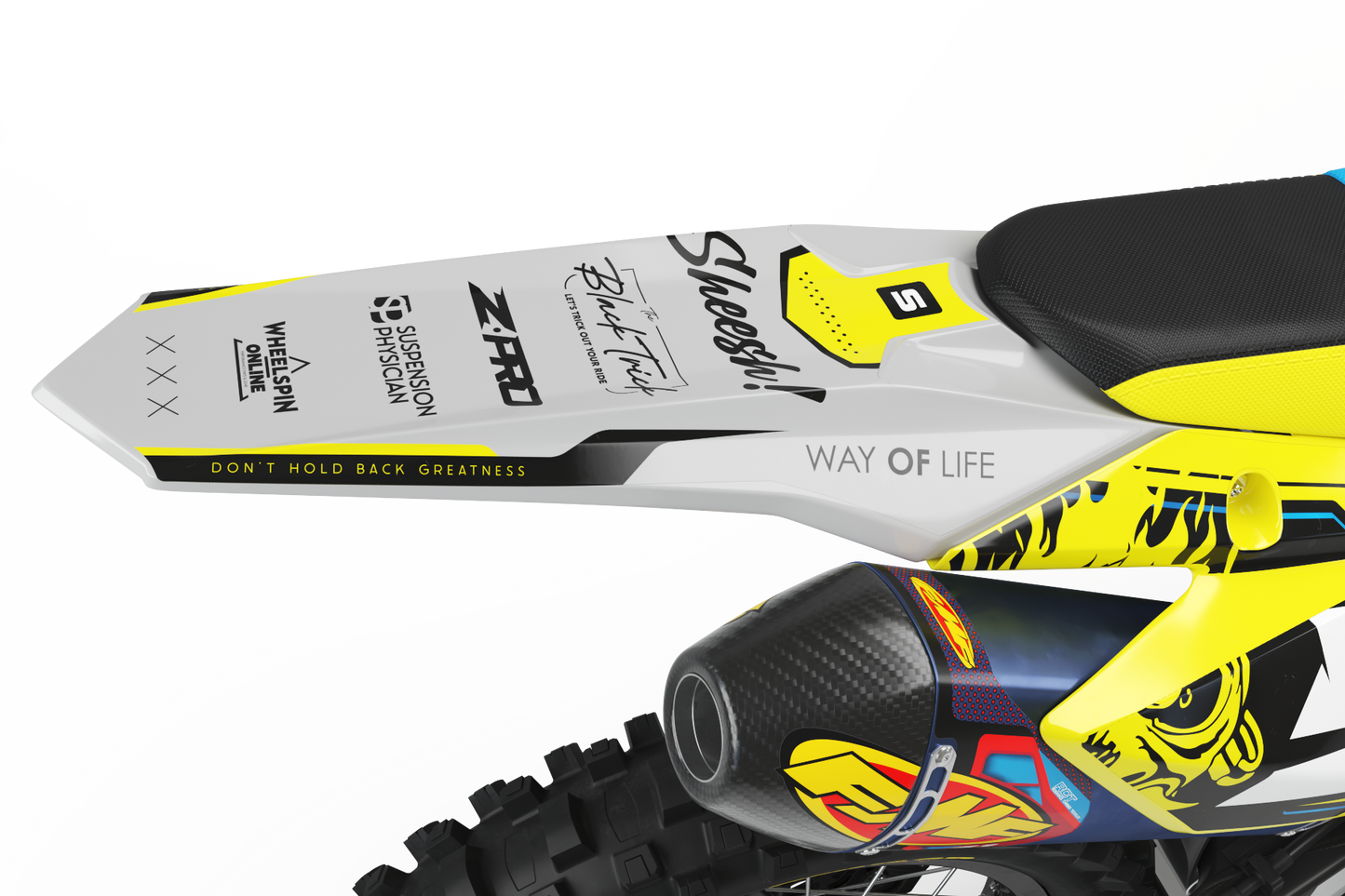 Suzuki Night City Graphics Kit - RM RM125 RM250 RM-Z RMZ250 RMZ450 DRZ50 DRZ70 DRZ450