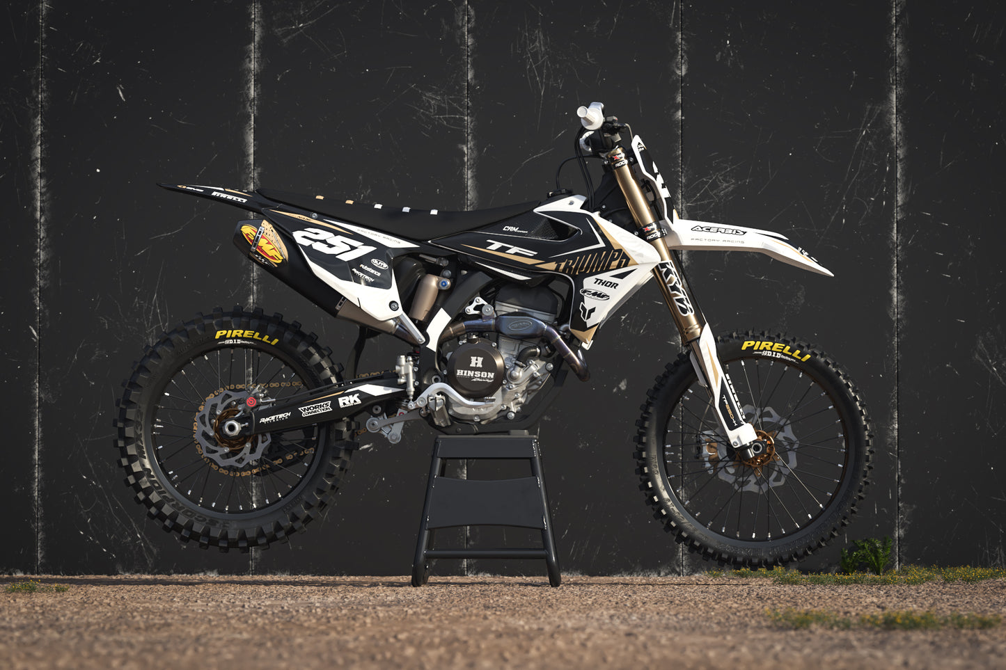 Triumph Columbus Graphics Kit - TF 250-X 450-RC 250-E 250-E
