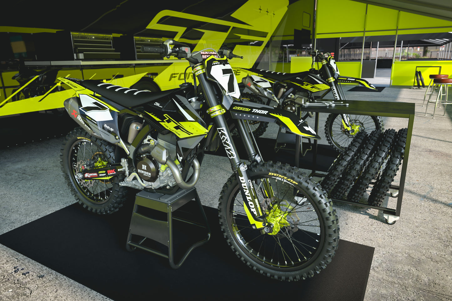 Triumph Manchester Graphics Kit - TF 250-X 450-RC 250-E 250-E
