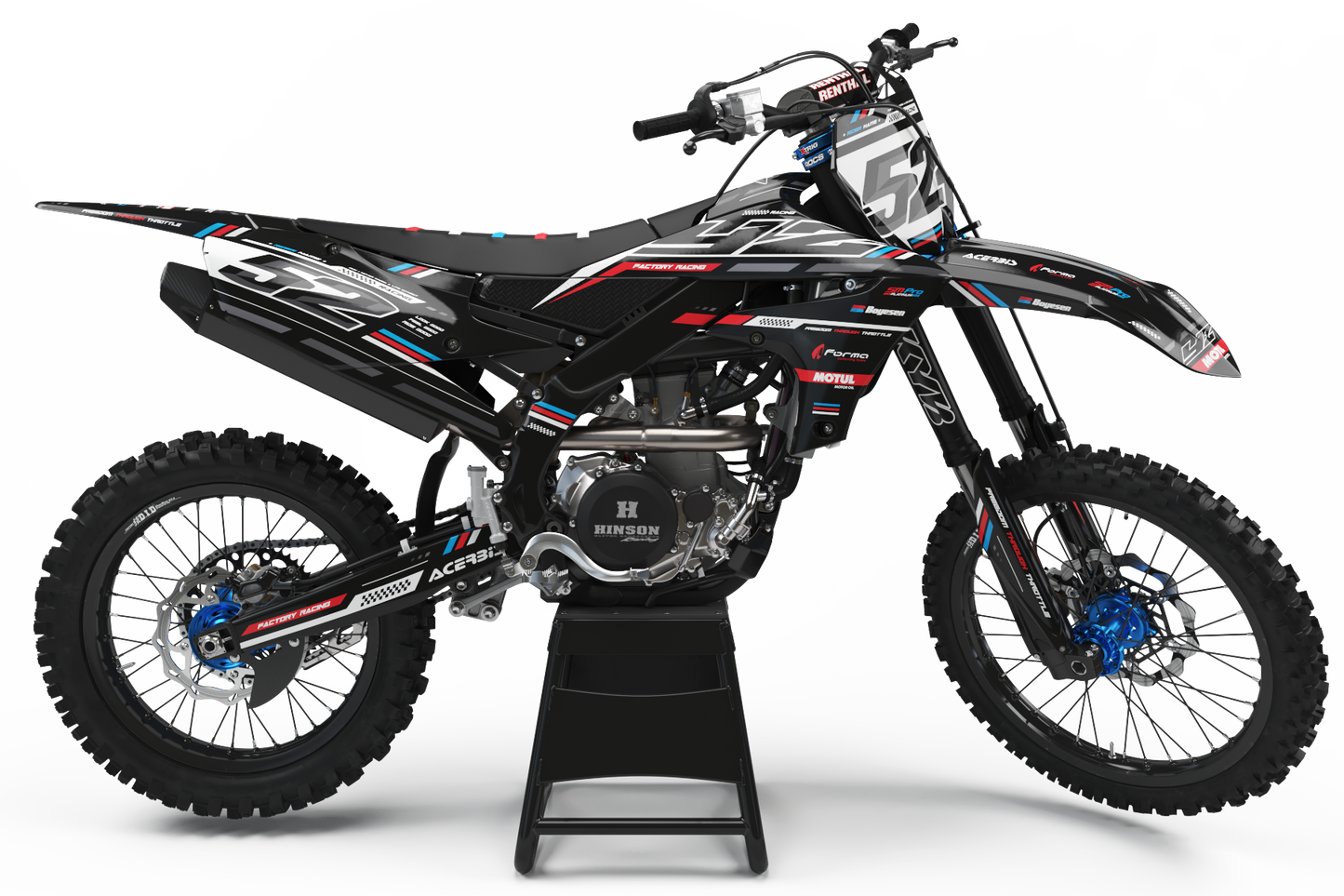 Yamaha Nassau Graphics Kit - YZ65 YZ85 YZ125 YZ250 YZF YZ250F YZ450F WR 250F 450F