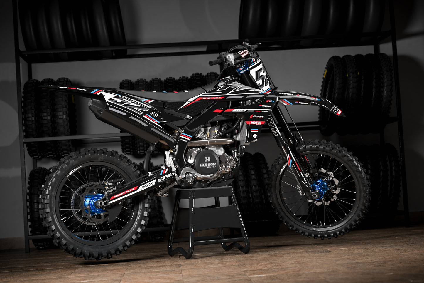 Yamaha Nassau Graphics Kit - YZ65 YZ85 YZ125 YZ250 YZF YZ250F YZ450F WR 250F 450F