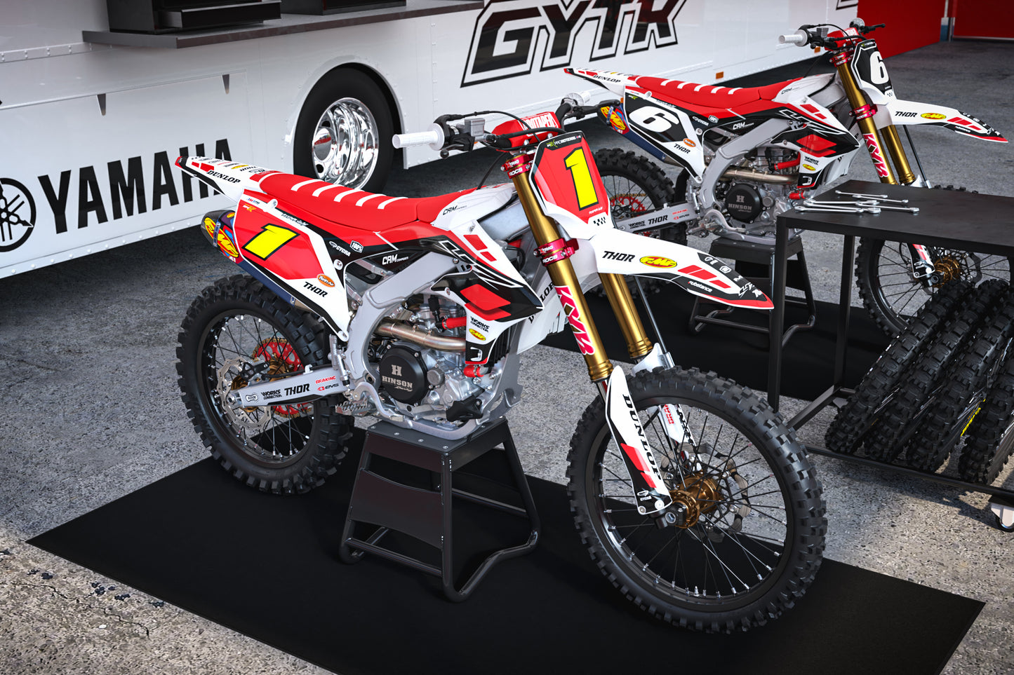 Yamaha Southwick Graphics Kit - YZ65 YZ85 YZ125 YZ250 YZF YZ250F YZ450F WR 250F 450F (Copy)