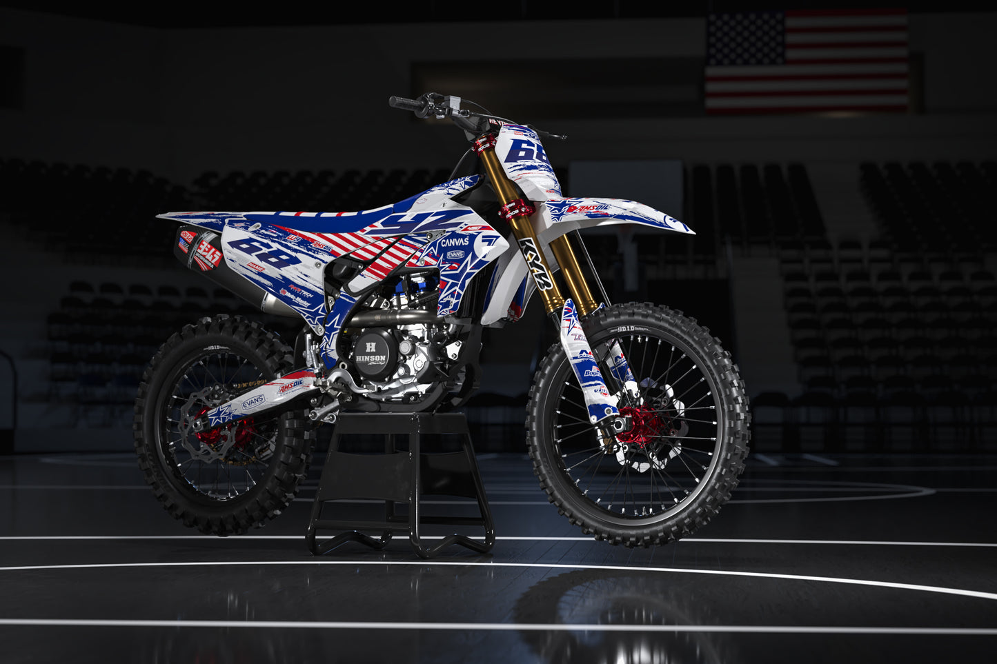Yamaha Washington Graphics Kit - YZ65 YZ85 YZ125 YZ250 YZF YZ250F YZ450F WR 250F 450F