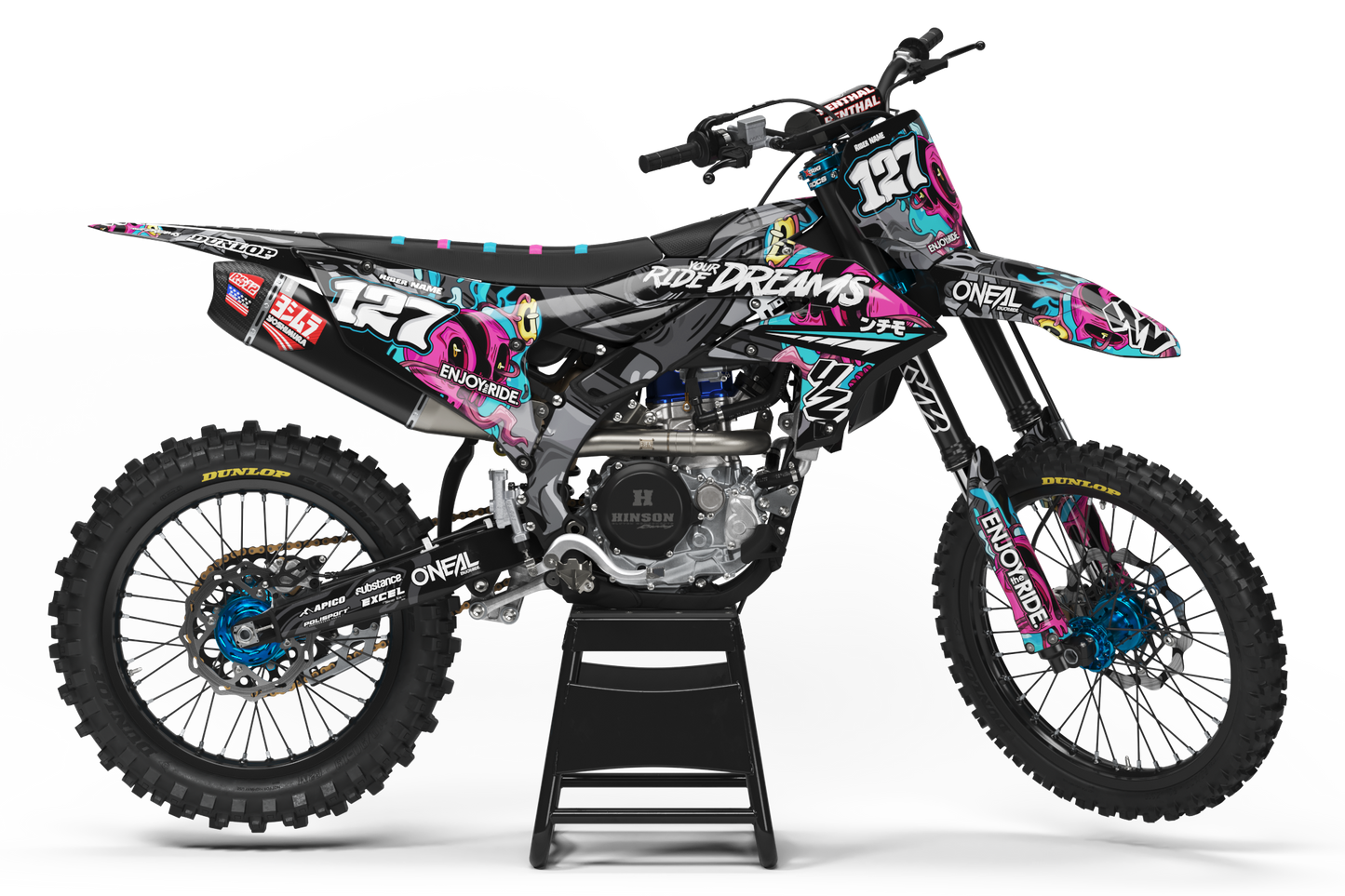 Yamaha Zakynthos Graphics Kit - YZ65 YZ85 YZ125 YZ250 YZF YZ250F YZ450F WR 250F 450F