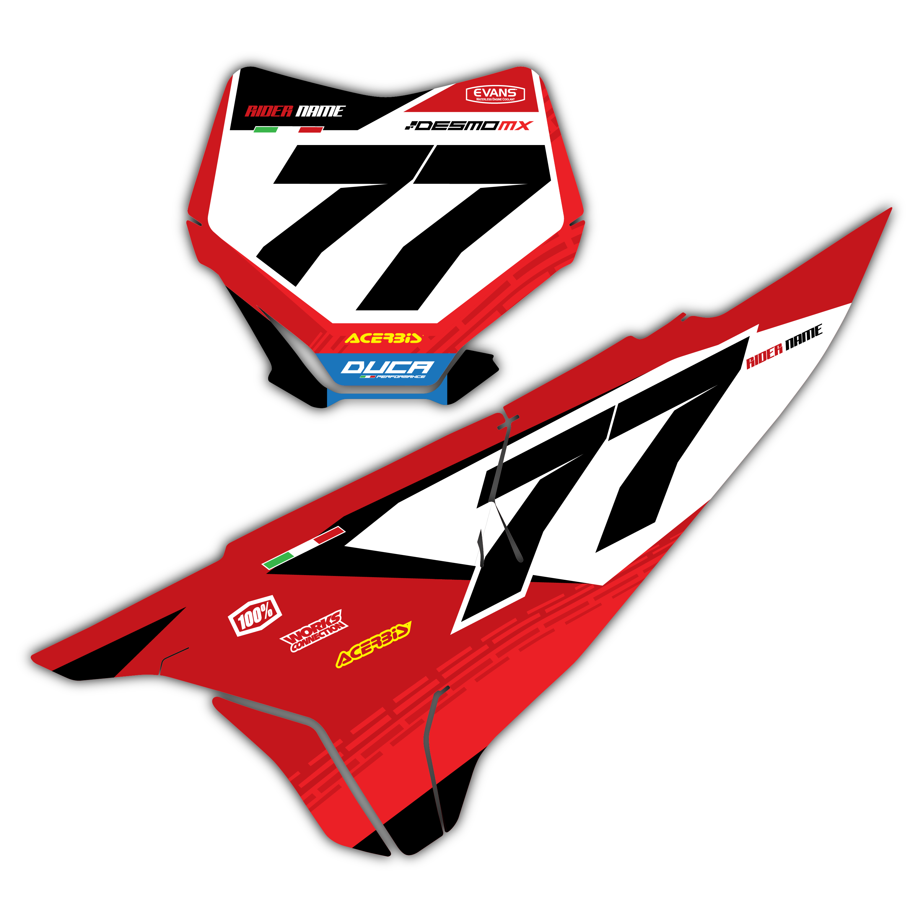 Ducati Number Boards