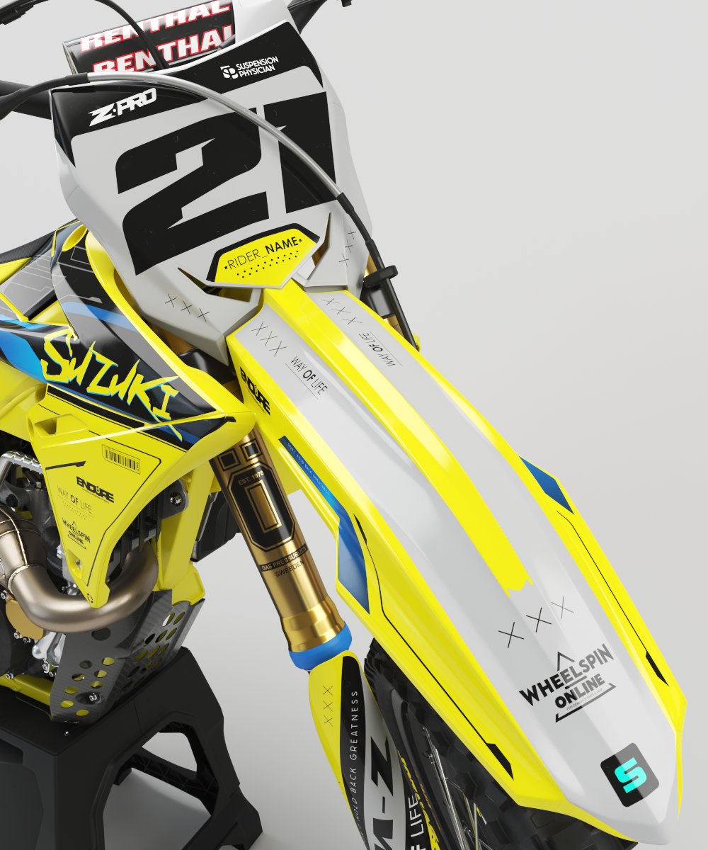 Individual Graphics to Fit Suzuki Dirt Bikes
