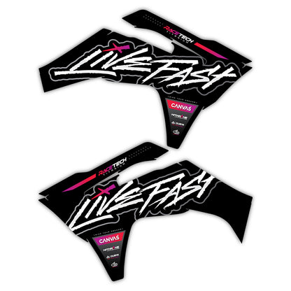 Radiator Shroud Graphics Kit - Fits GasGas MC 85, MC 125, MC 250F, MC 450F, EX 250F, EX 300, EC 250, EC 300