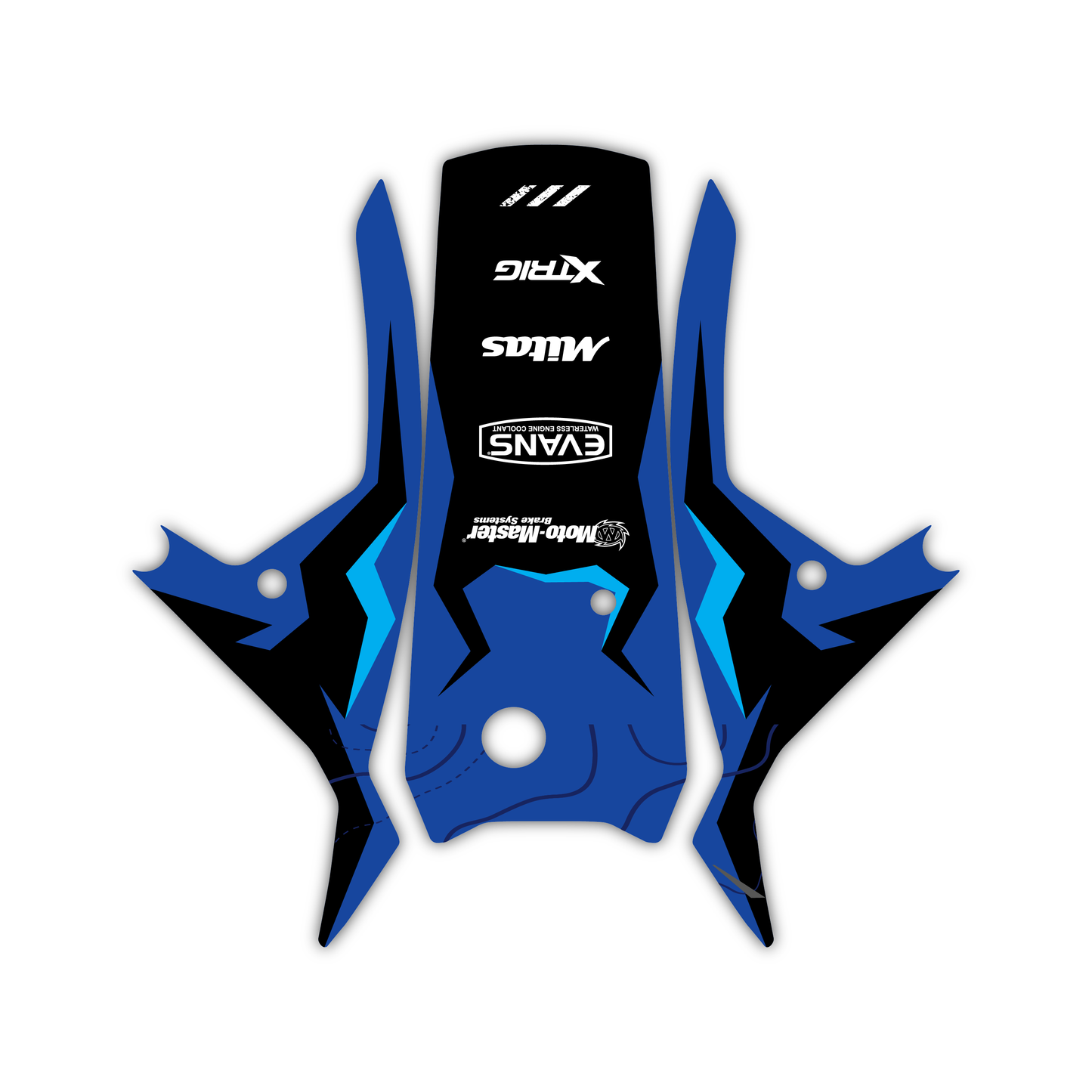 Lower Fork Guard & Lower Front Fender Mudguard Graphics Kit - Fits Yamaha Tenere 700 2025 Adventure & Rally Models