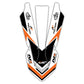 Front Fender Graphics Kit - Fits KTM SX50, SX65, SX85, 125 SX, 250 SX-F, 350 SX-F, 450 SX-F, 250 EXC-F, 300 EXC, 500 EXC-F