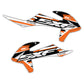Radiator Shroud Graphics Kit - Fits KTM SX50, SX65, SX85, 125 SX, 250 SX-F, 350 SX-F, 450 SX-F, 250 EXC-F, 300 EXC, 500 EXC-F