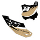 Front & Side Number Plate Graphics Kit - Fits Kawasaki KX65, KX85, KX250, KX250F, KX450F, KX450X