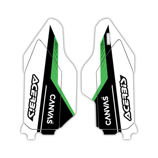 Lower Fork Guard Graphics Kit - Fits Kawasaki KX65, KX85, KX250, KX250F, KX450F, KX450X