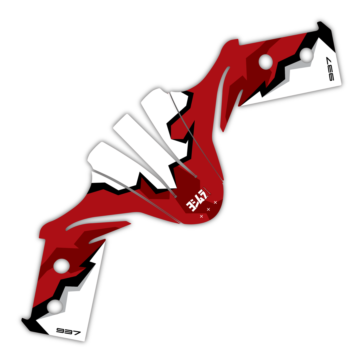 Lower Fork Guard and Front Fender Mudguard Graphics Kit - Fits Ducati Desert X 2022-2025