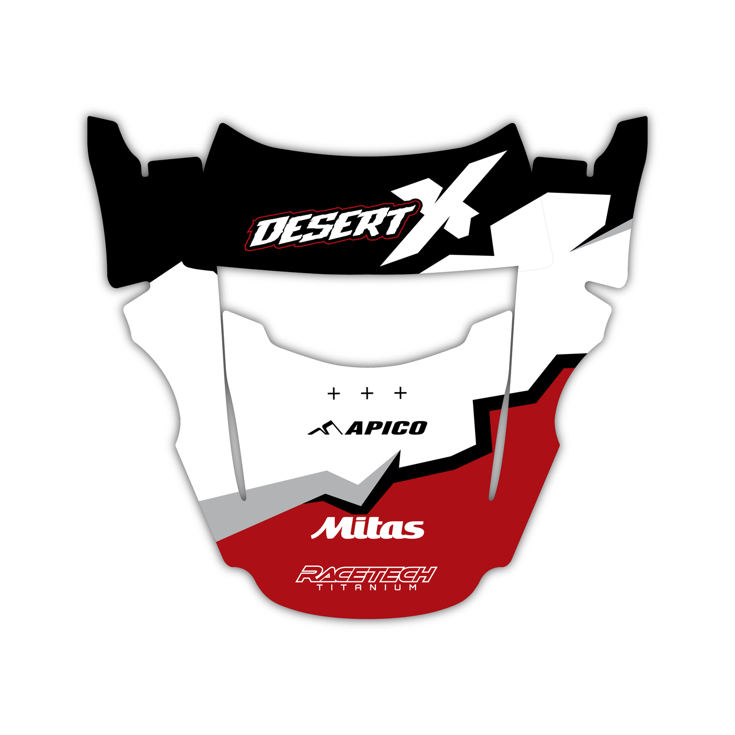 Rear Fender Mudguard Graphics Kit - Fits Ducati Desert X 2022-2025