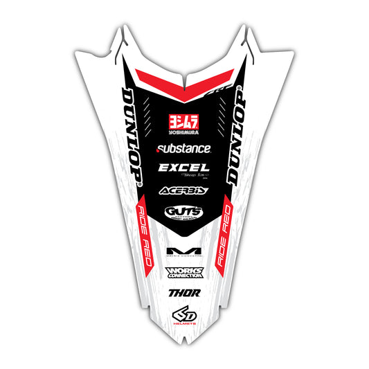 Burketown Honda CRF 250 300 450 R RX RXW L Enduro Rear Mudguard Fender Bolt-On Plastic & Graphics Kit