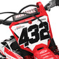 Burketown Honda CRF 250 300 450 R RX RXW L Enduro Front Number Board Bolt-On Plastic & Graphics Kit