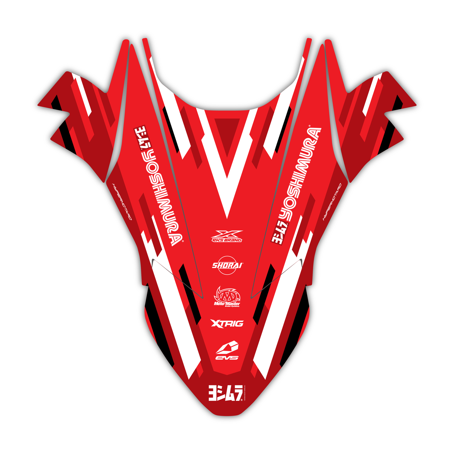 Front Fender Mudguard Graphics Kit - Fits Ducati Hypermotard 689 Mono