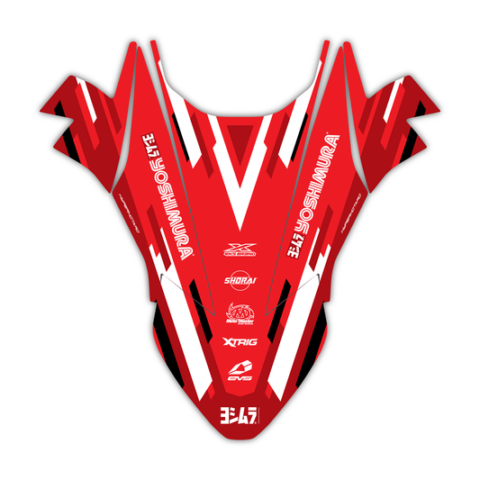 Front Fender Mudguard Graphics Kit - Fits Ducati Hypermotard 689 Mono