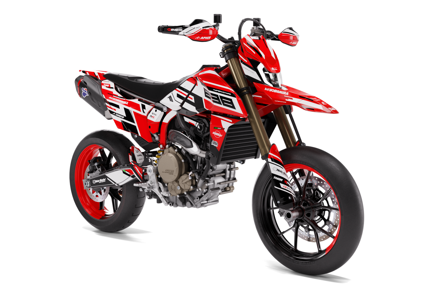 Ducati Hypermotard 689 Mono Cagliari Graphics Kit