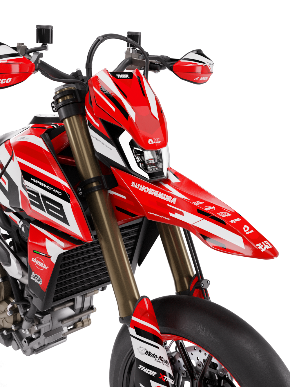 Ducati Hypermotard 689 Mono Cagliari Graphics Kit