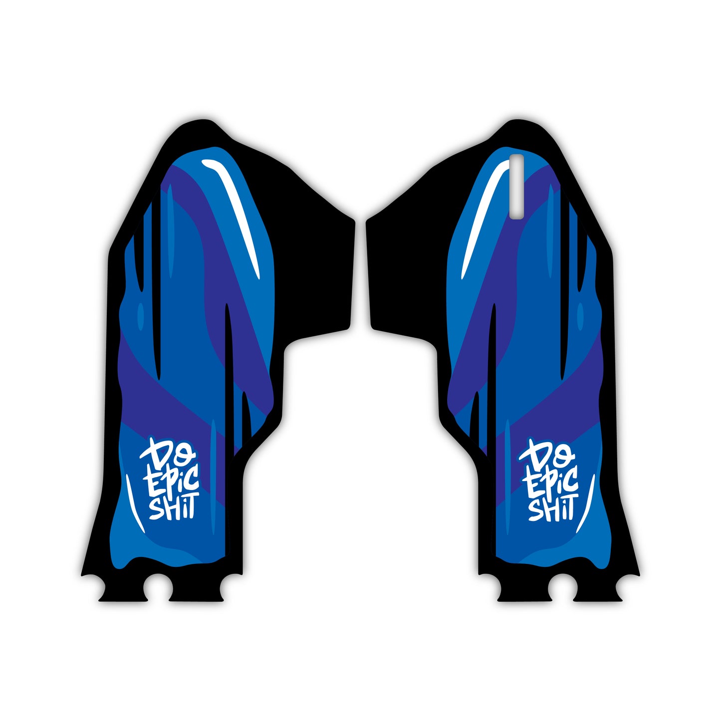 Lower Fork Guard Graphics Kit - Fits Yamaha YZ125, YZ250, YZ250F, YZ450F, WR250F, WR450F