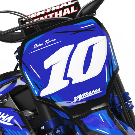 Calgary Yamaha Front Number Plate blue for Yamaha YZF YZ 250 F YZ 450 F YZ 250 FX YZ 450 FX Front Number Board Bolt-On Plastic & Graphics Kit