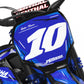 Calgary Yamaha Front Number Plate blue for Yamaha YZF YZ 250 F YZ 450 F YZ 250 FX YZ 450 FX Front Number Board Bolt-On Plastic & Graphics Kit